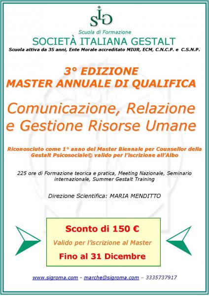 Master annuale di qualifica