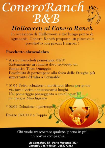 Festa di halloween a cavallo