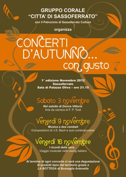 Concerti d'autunno... con gusto