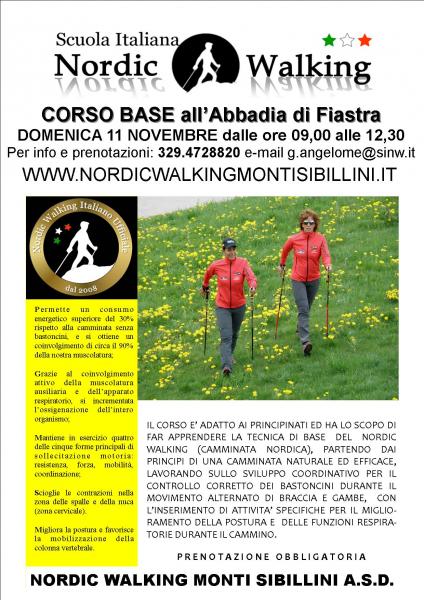 Nordic Walking - Corso base all'Abbadia di Fiastra