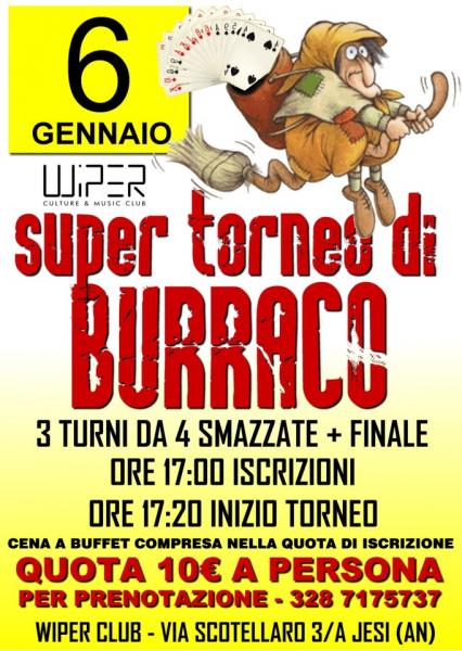 Super Torneo di Burraco della Befana