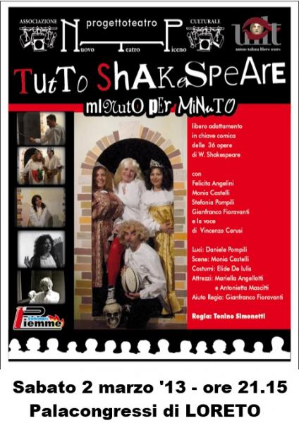 TUTTO SHAKESPEARE MINUTO PER MINUTO