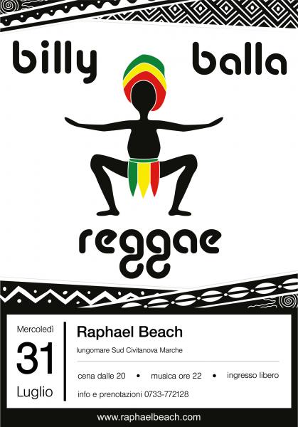 Grigliata in spiaggia con I Billy Balla reggae da Raphael Beach