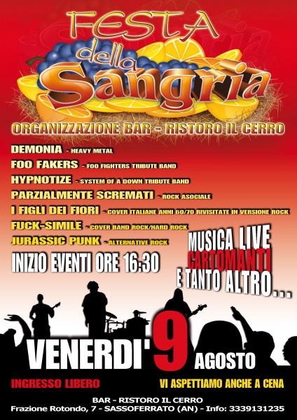 I° EDIZIONE FESTA DELLA SANGRIA