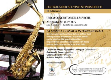 FESTIVAL MUSICALE VINCENT PERSICHETTI 3a edizione