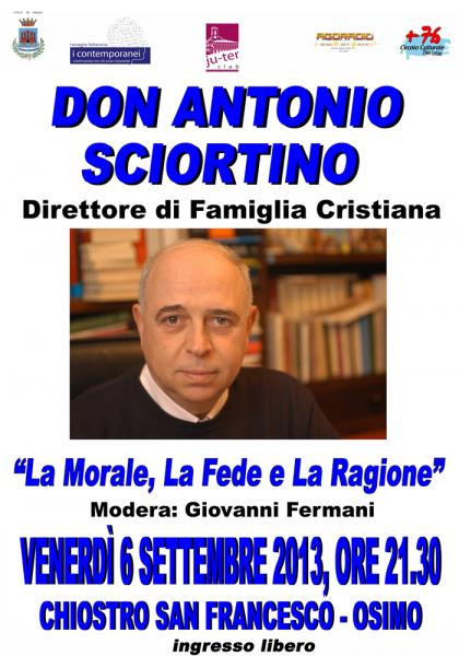 DON ANTONIO SCIORTINO DIRETTORE DI FAMIGLIA CRISTIANA AD OSIMO