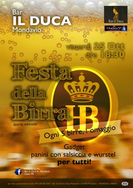 Festa birra..musica,wurstel & salsicce - BAR IL DUCA (MONDAVIO)