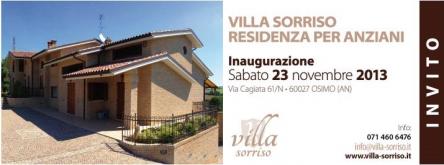 Inaugurazione Villa Sorriso Residenza per Anziani