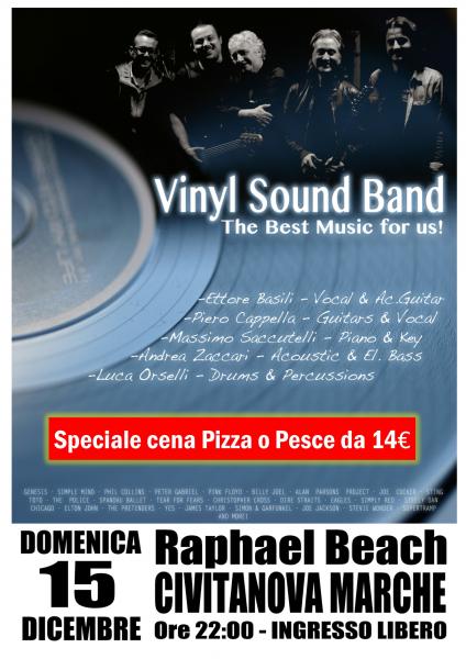 The Vinyl Sound Band – Speciale Cena e Musica at Raphael Beach