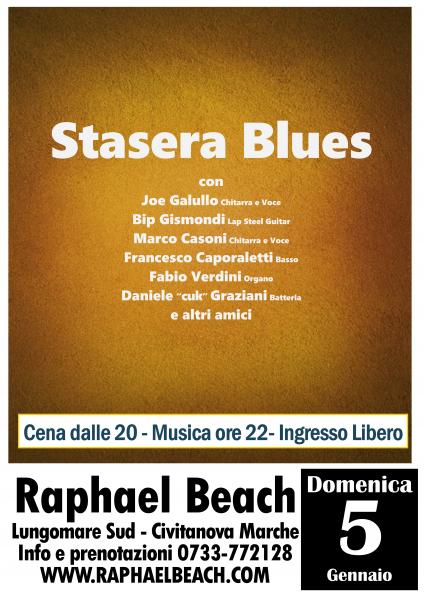 Stasera Blues jam con Joe Galullo - Live at Raphael Beach