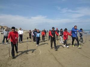 Nordic Walking nuovo Corso Base in spiaggia