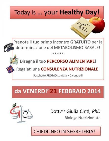 Incontro Gratuito con Nutrizionista