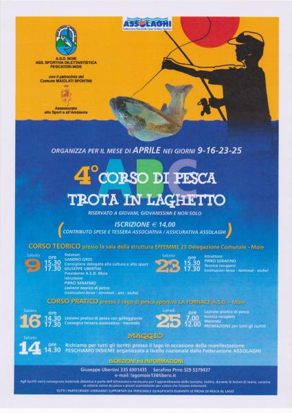 4° CORSO DI DI PESCA IN LAGHETTO