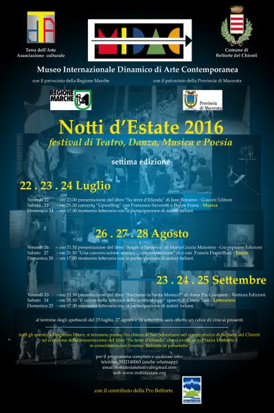 Festival “Notti d’Estate” 23-24-25 Settembre 2016 a Belforte del Chienti (MC)