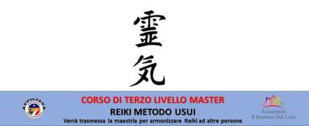 Corso Terzo Livello Master Reiki Metodo Usui