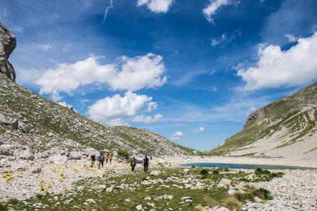 Il lago di Pilato da Forca Viola