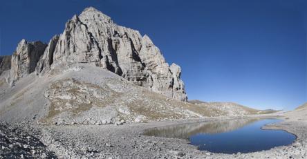 Il lago di Pilato da Foce di Montemonaco