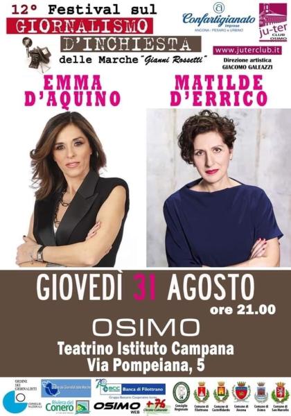 Emma D’Aquino e Matilde D’Errico ad Osimo