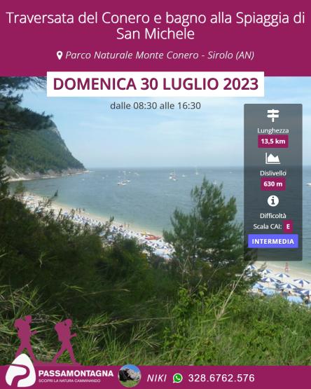 Traversata del Conero e bagno alla Spiaggia di San Michele