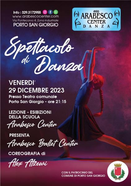 Spettacolo danza del Arabesco center danza