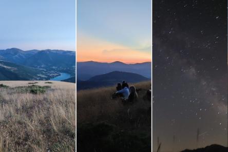 Tramonto e stelle dal Monte Fiegni