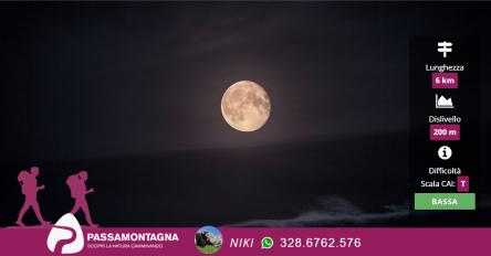 Luna piena dal Passo del Lupo