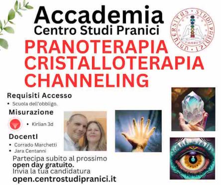 Open Day - Operatore Olistico - Pranoterapia Cristalloterapia Channeling