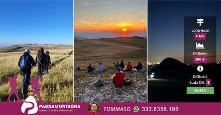 Tramonto e luna dai Piani di Ragnolo + Telescopio