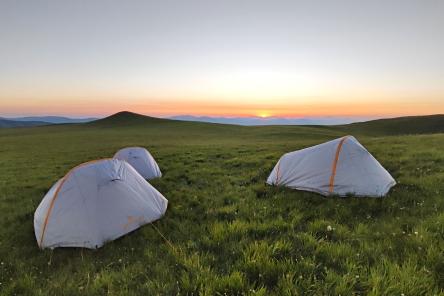 Sibillini in tenda: dal tramonto all'alba