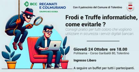 Convengo formativo “Frodi e truffe informatiche, come evitarle? “