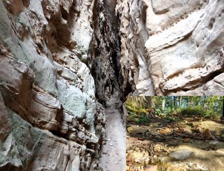 La Fessa di Smerillo e la rupe di Montefalcone