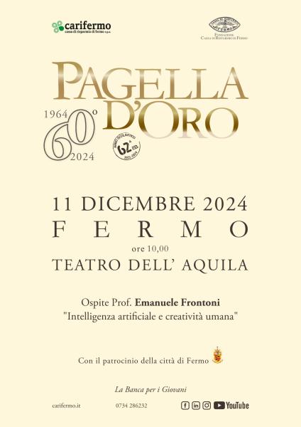 Pagella d’Oro - 62ma edizione