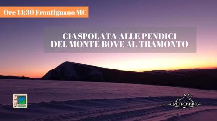 CIASPOLATA AL TRAMONTO ALLE PENDICI DEL MONTE BOVE