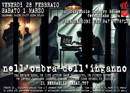 Nell'ombra dell'inganno _ temporary escape room con attori