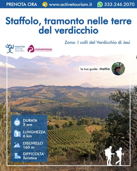 Staffolo, tramonto nelle terre del verdicchio