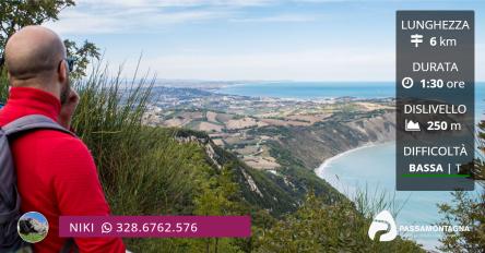 Il Monte Conero tra boschi e scorci sul mare