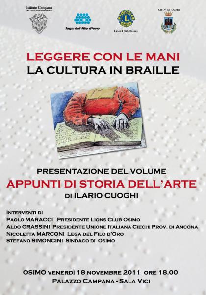 Leggere con le mani: la cultura in Braille